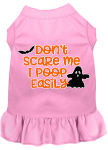 Don't Scare Me I Poop Easily Dog Dress