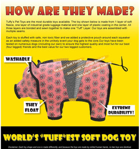 Tuffy Barnyard Series Talulah Turkey Dog Toy