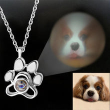 Load image into Gallery viewer, Personalized Paw Projection Necklace