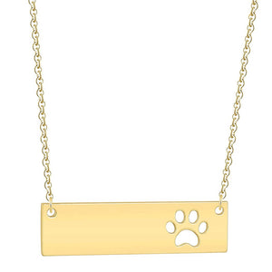 Paw Bar Necklace