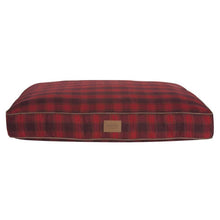 Load image into Gallery viewer, Red Ombre Plaid Dog Bed