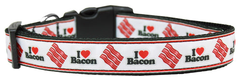 I Love Bacon Dog Collar