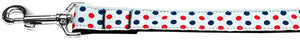 Patriotic Polka Dots Dog Leash