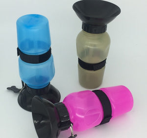 Portable Squeezable Dog Water Bottle & Bowl