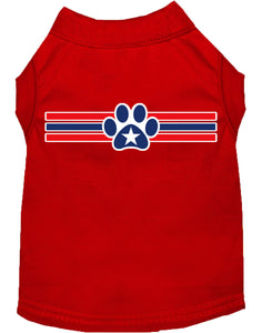 Patriotic Star Paw Dog Shirt