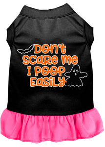 Don't Scare Me I Poop Easily Dog Dress