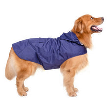 Load image into Gallery viewer, Reflective Lightweight Hooded Dog Rain Jacket