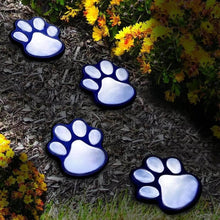 Load image into Gallery viewer, Paw Print Garden Solar Lights