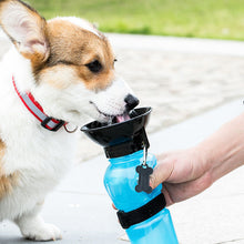 Load image into Gallery viewer, Portable Squeezable Dog Water Bottle &amp; Bowl