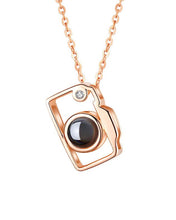 Load image into Gallery viewer, Personalized Camera Projection Necklace