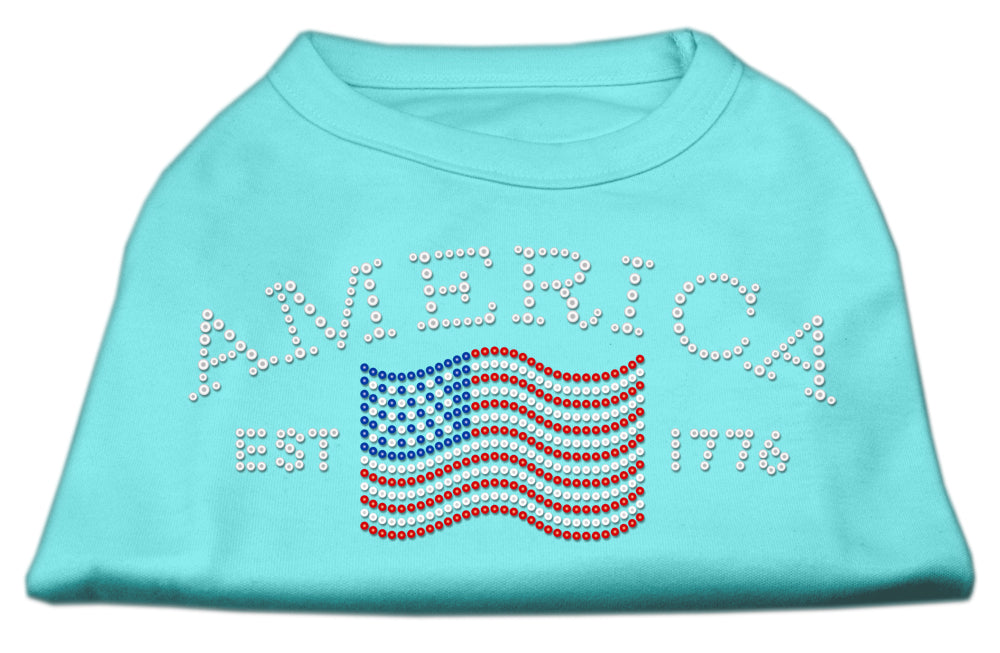 Classic American Rhinestone Dog Shirt