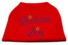 Load image into Gallery viewer, Birthday Boy Rhinestone Dog Shirt