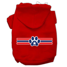 Load image into Gallery viewer, Patriotic Star Paw Dog Hoodie
