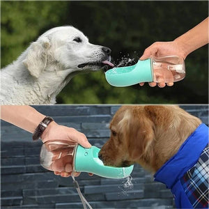 Press & Lock Button Dog Water Bottle