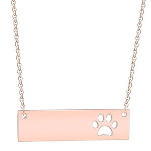 Paw Bar Necklace