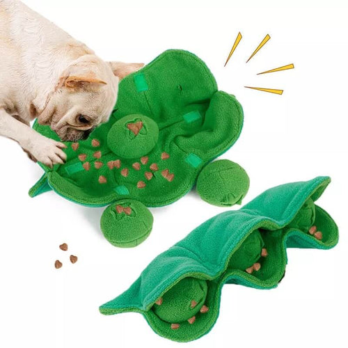Pea Pod Snuffle Treat Dog Puzzle Toy
