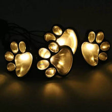 Load image into Gallery viewer, Paw Print Garden Solar Lights