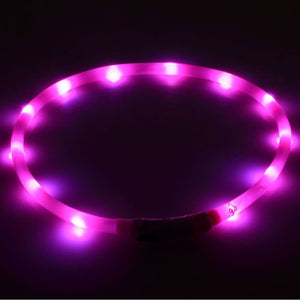 LED Rechargeable Necklace Dog Collar